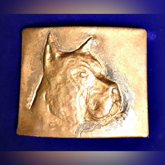 Boxer 100% Copper Handmade Belt Badge - Picture 2 of 5